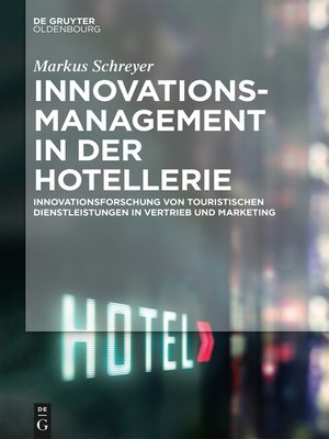 cover image of Innovationsmanagement in der Hotellerie